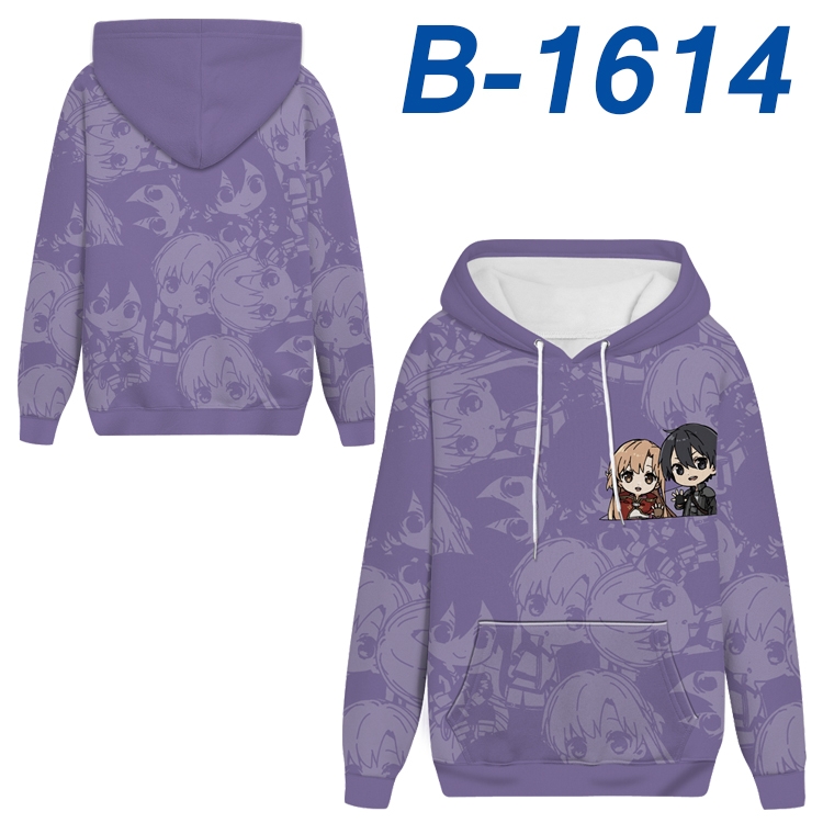 Sword Art Online Anime full-color health cloth hooded sweatshirt from S to 4XL