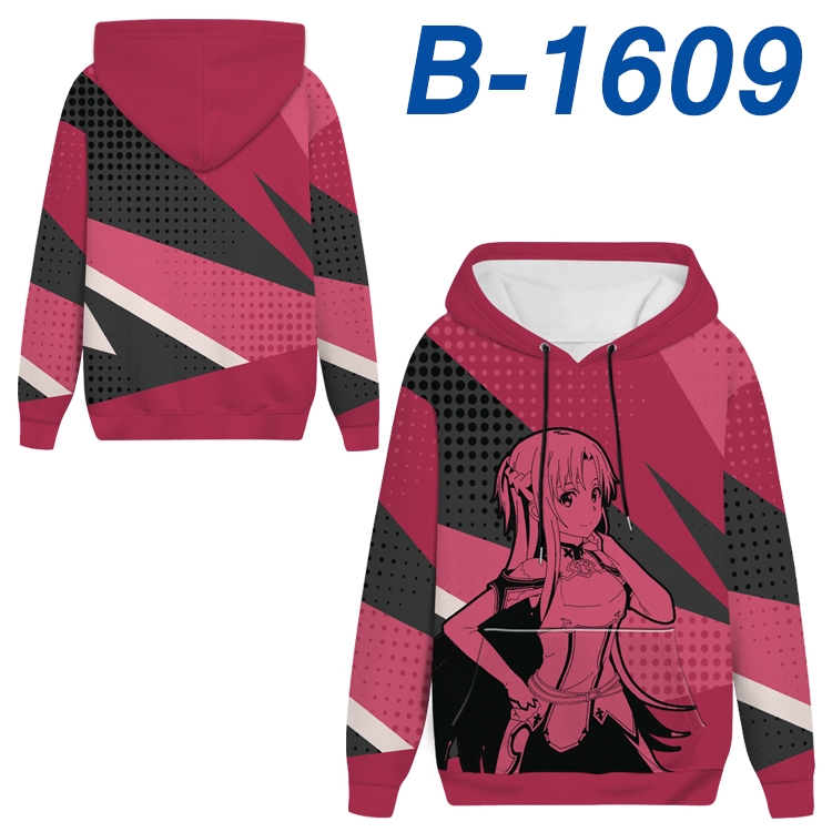 Sword Art Online Anime full-color health cloth hooded sweatshirt from S to 4XL