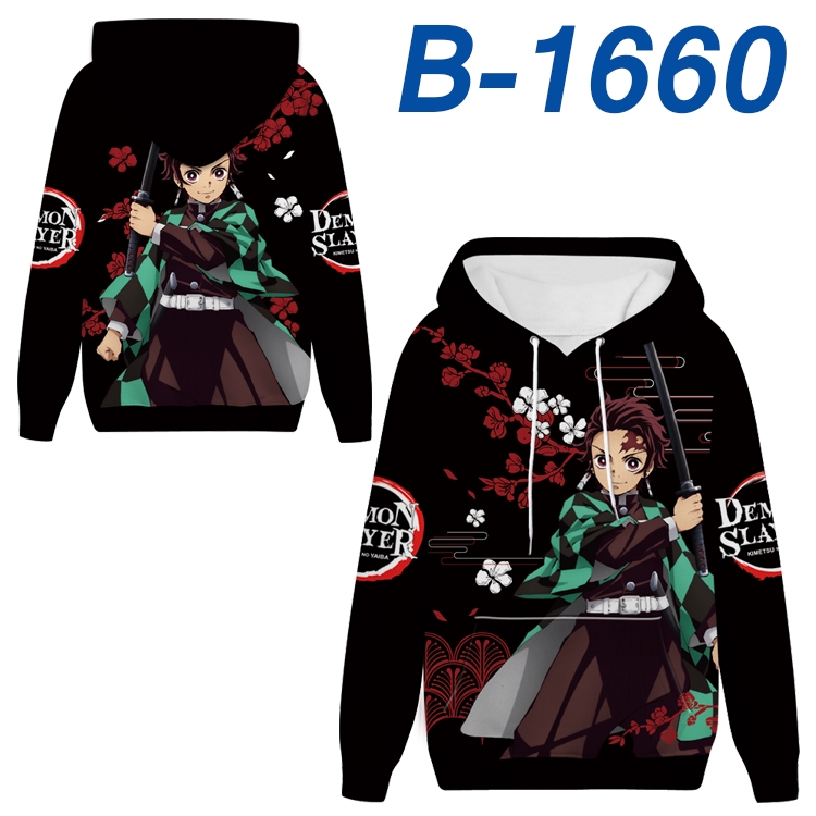 Demon Slayer Kimets Anime full-color health cloth hooded sweatshirt from S to 4XL