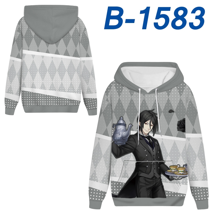 Kuroshitsuji Anime full-color health cloth hooded sweatshirt from S to 4XL
