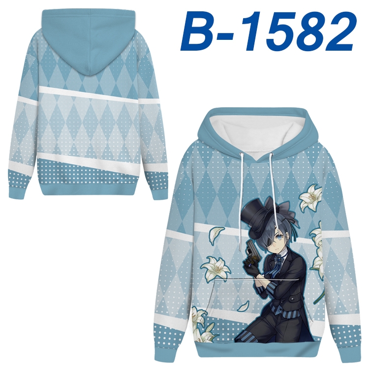 Kuroshitsuji Anime full-color health cloth hooded sweatshirt from S to 4XL