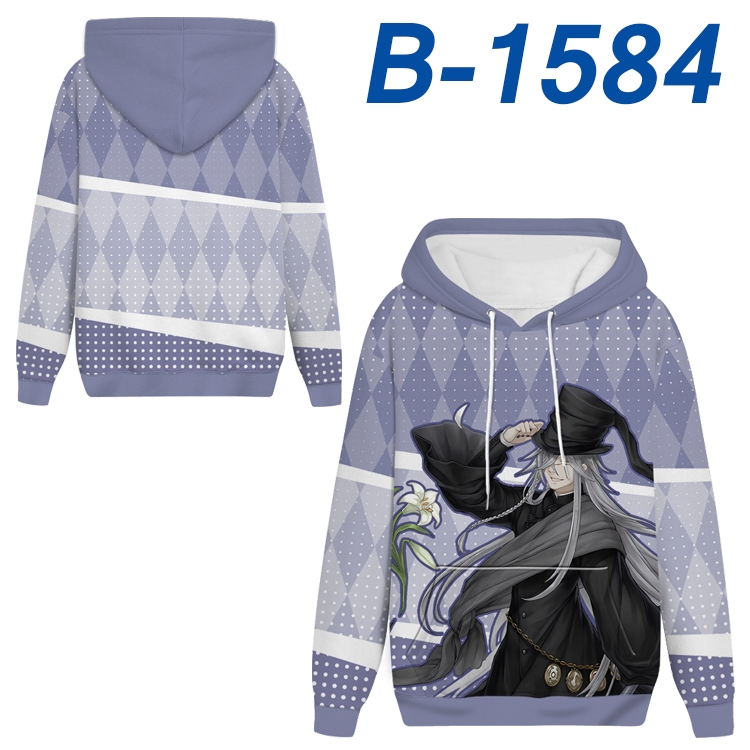 Kuroshitsuji Anime full-color health cloth hooded sweatshirt from S to 4XL