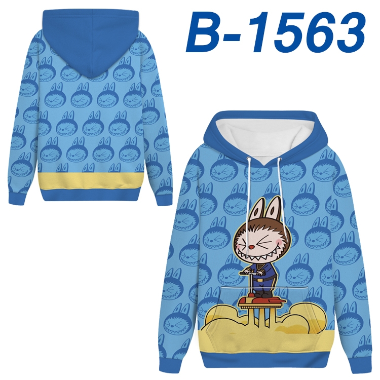 Labubu Anime full-color health cloth hooded sweatshirt from S to 4XL