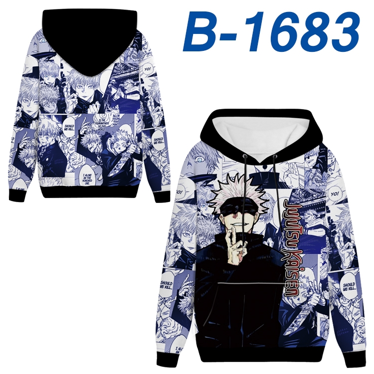 Jujutsu Kaisen Anime full-color health cloth hooded sweatshirt from S to 4XL