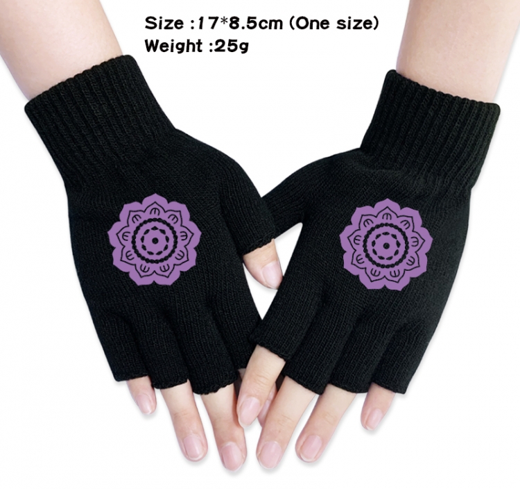 The wizard of the de Anime knitted half finger gloves 17x8.5cm