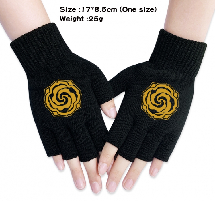 The wizard of the de Anime knitted half finger gloves 17x8.5cm
