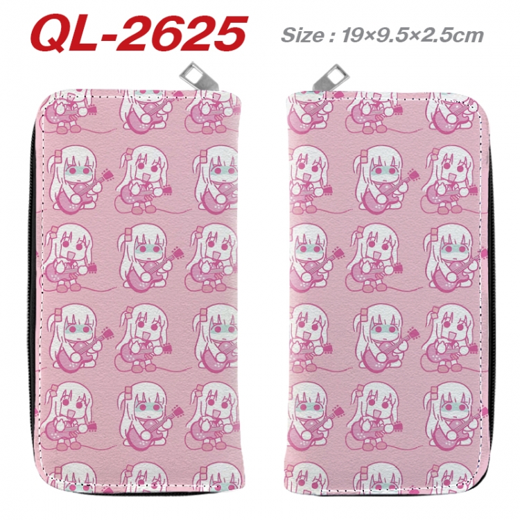 BOCCHI THE ROCK! Anime peripheral PU leather full-color long zippered wallet 19.5x9.5x2.5cm QL-2625