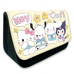 sanrio Anime Velcro canvas zip...