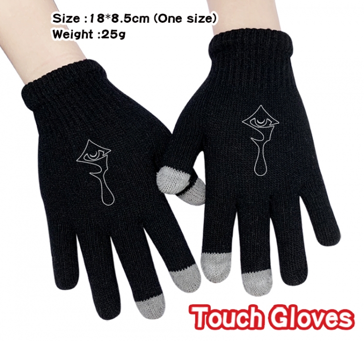 HellSing Anime touch screen knitting all finger gloves 18X8.5CM
