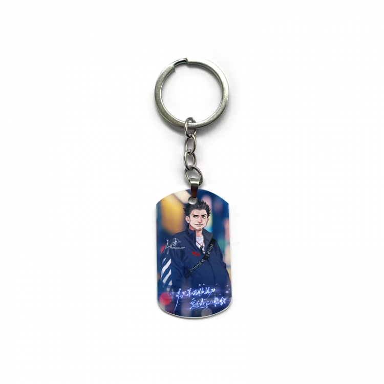 The Graver Robbers Chronicles Anime double-sided full-color printed military brand ring keychain  price for 5 pcs