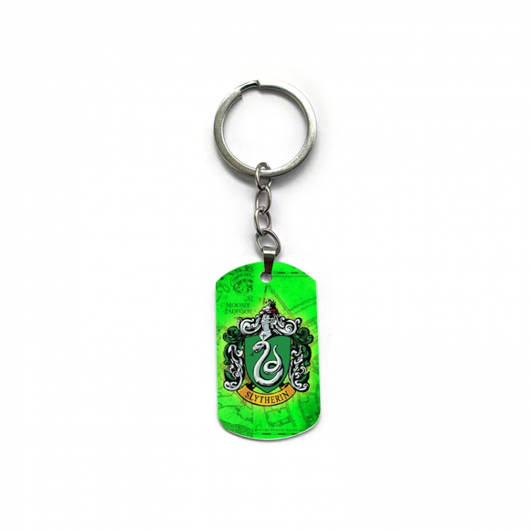  Harry Potter Anime double-sided full-color printed military brand ring keychain  price for 5 pcs