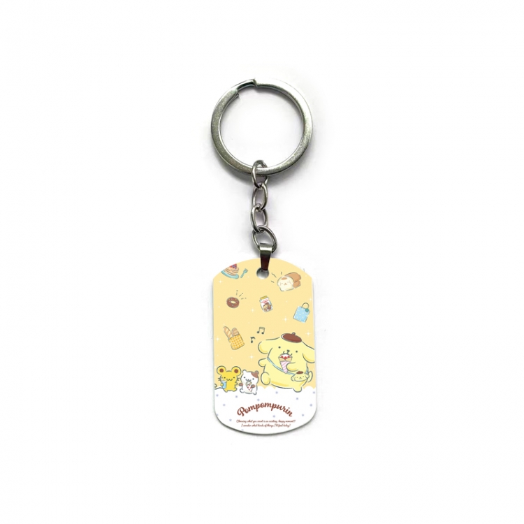 sanrio Anime double-sided full-color printed military brand ring keychain  price for 5 pcs