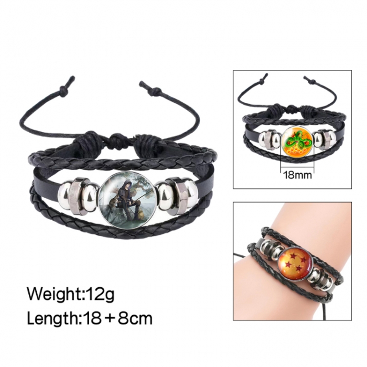 The Graver Robbers Chronicles Anime peripheral crystal leather rope bracelet price for 5 pcs 