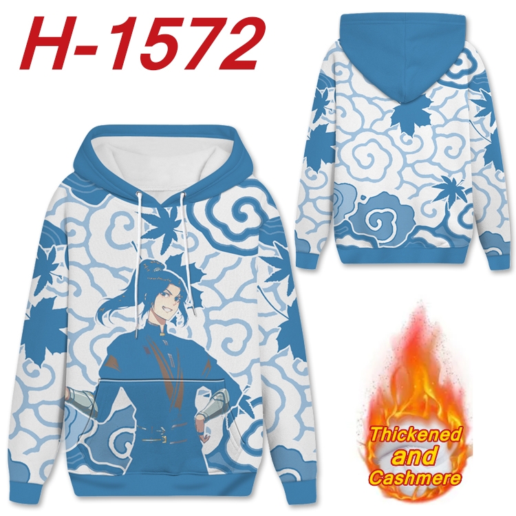 Heaven Official's Blessing Anime Full Color plus velvet padded pullover hooded sweater from S to 4XL  H-1572