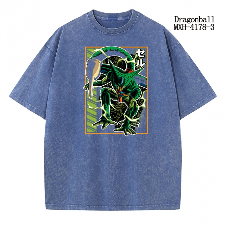DRAGON BALL Anime peripheral pure cotton washed and worn T-shirt from S to 2XL