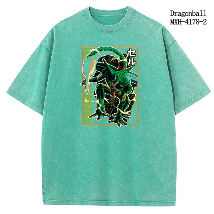 DRAGON BALL Anime peripheral pure cotton washed and worn T-shirt from S to 2XL