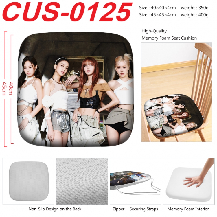 BLACK PINK Anime full-color pressure cushion 45x45x4cm CUS-0125