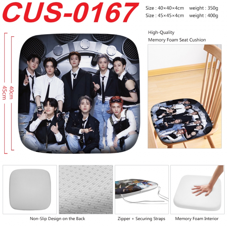 straykids Anime full-color pressure cushion 45x45x4cm  CUS-0167
