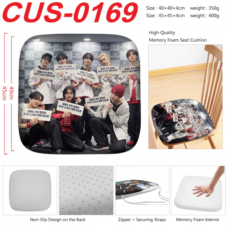 straykids Anime full-color pressure cushion 45x45x4cm CUS-0169