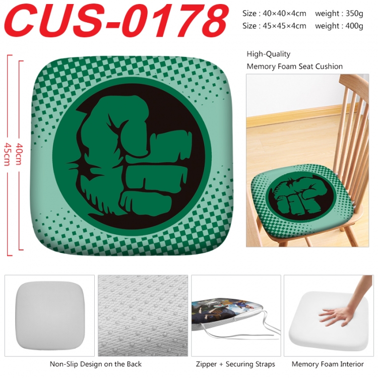 superhero Anime full-color pressure cushion 45x45x4cm  CUS-0178