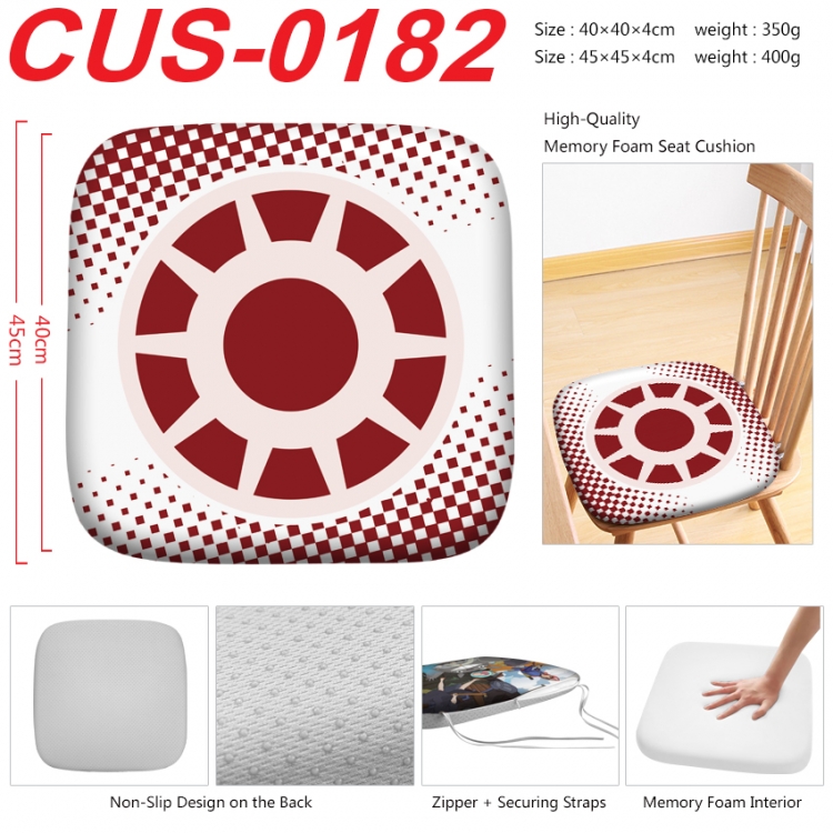 superhero Anime full-color pressure cushion 45x45x4cm CUS-0182