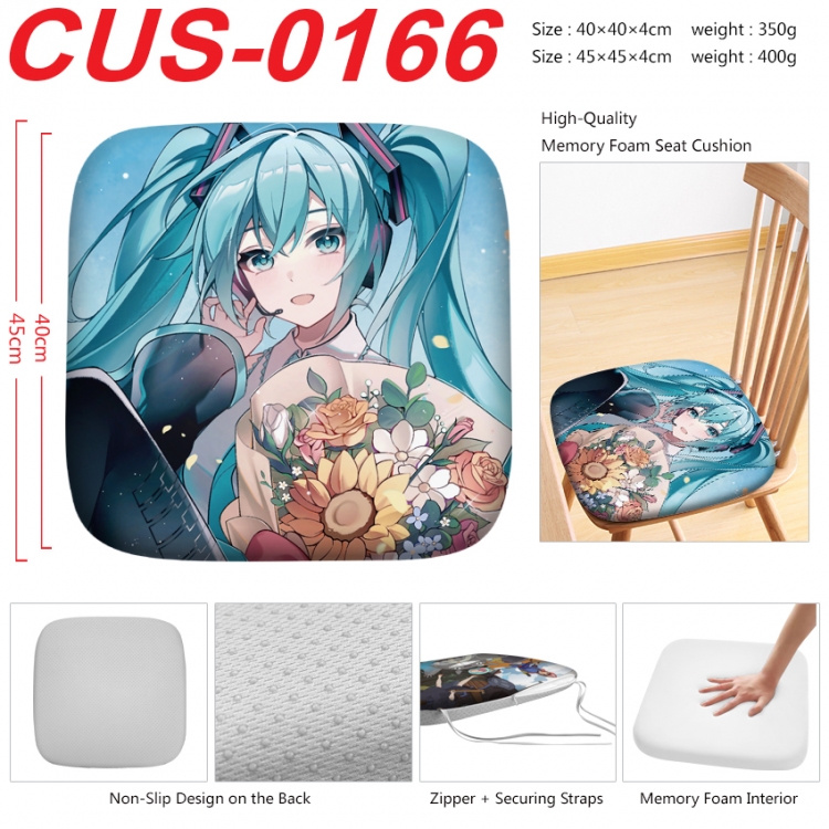 Hatsune Miku Anime full-color pressure cushion 45x45x4cm
