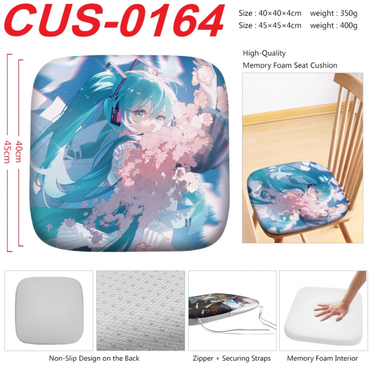 Hatsune Miku Anime full-color pressure cushion 45x45x4cm