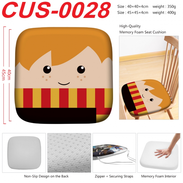 Harry Potter Anime full-color pressure cushion 45x45x4cm   CUS-0028