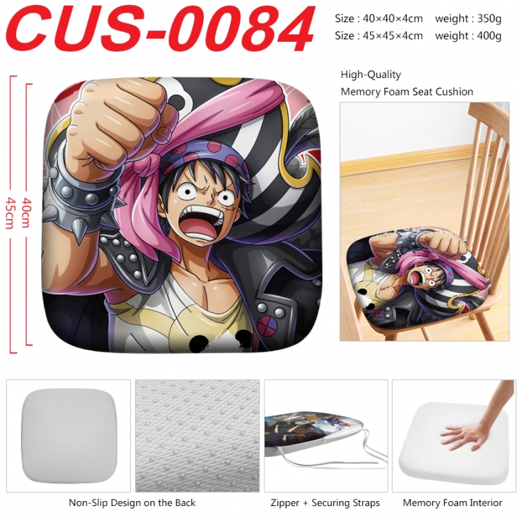 One Piece Anime full-color pressure cushion 45x45x4cm  CUS-0084