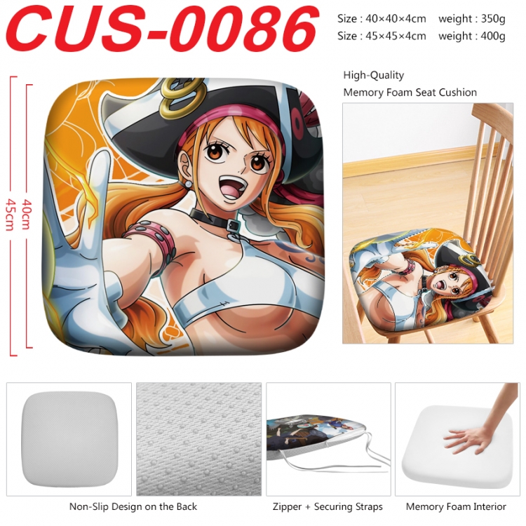 One Piece Anime full-color pressure cushion 45x45x4cm  CUS-0086