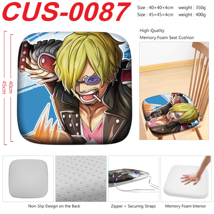 One Piece Anime full-color pressure cushion 45x45x4cm  CUS-0087