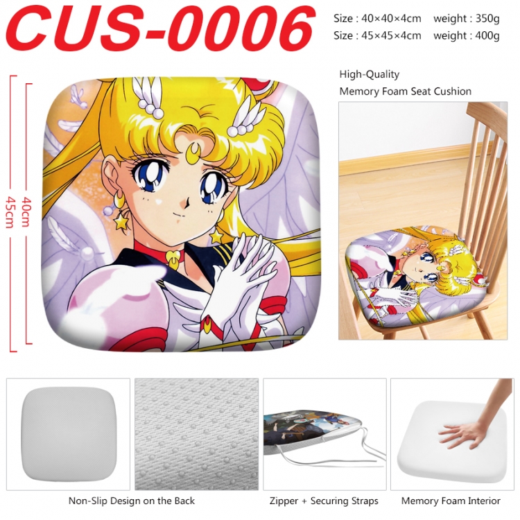 sailormoon Anime full-color pressure cushion 45x45x4cm  CUS-0006