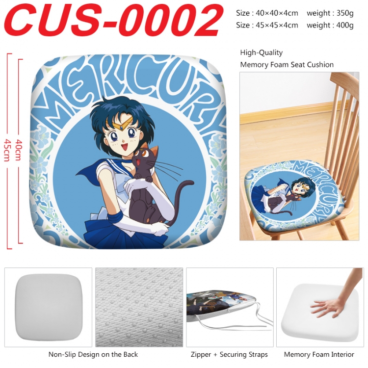 sailormoon Anime full-color pressure cushion 45x45x4cm  CUS-0002