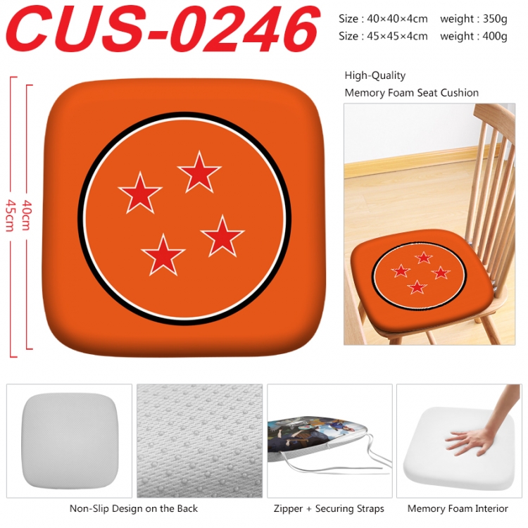 DRAGON BALL Anime full-color pressure cushion 45x45x4cm  CUS-0246