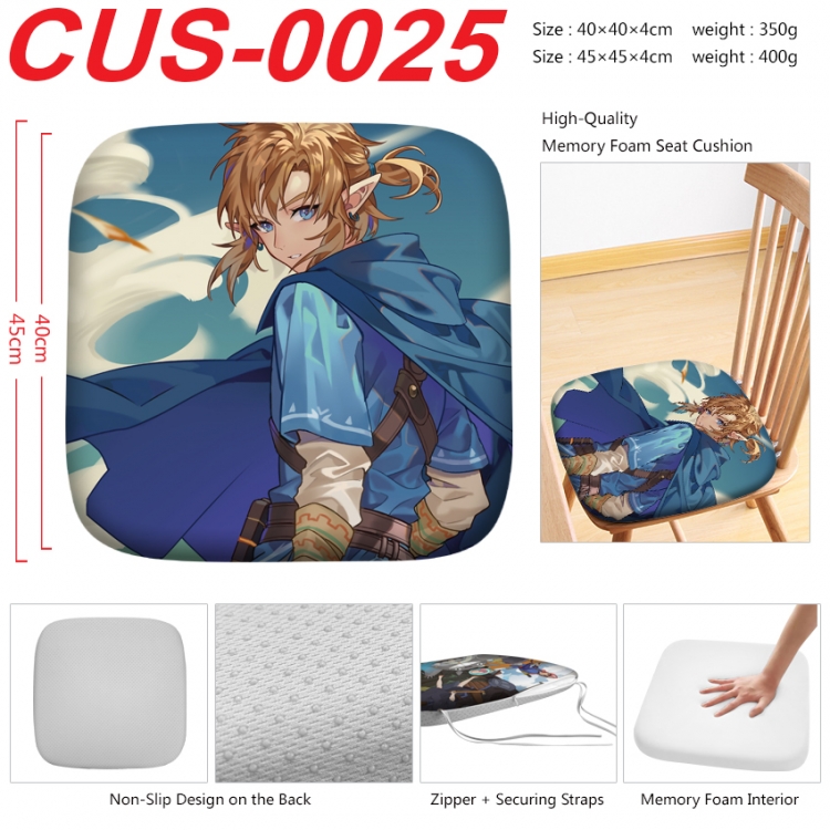 The Legend of Zelda Anime full-color pressure cushion 45x45x4cm CUS-0025
