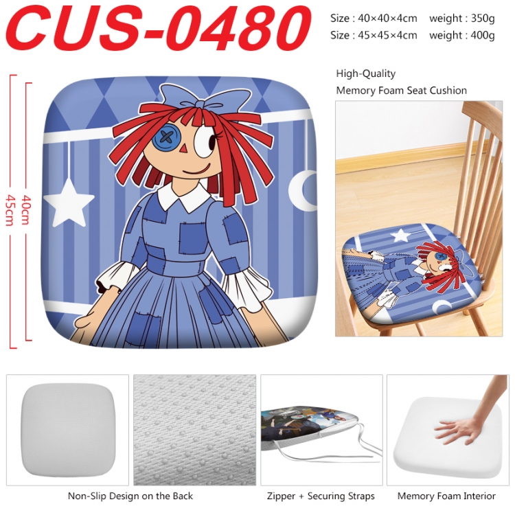 The Amazing Digital Circus Anime full-color pressure cushion 45x45x4cm CUS-0480