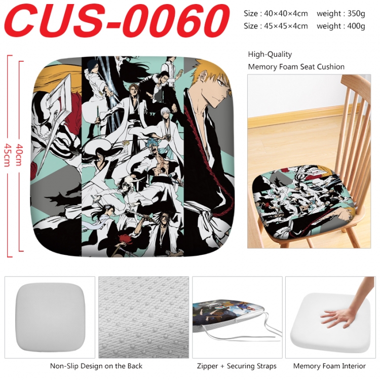 Bleach Anime full-color pressure cushion 45x45x4cm  CUS-0060
