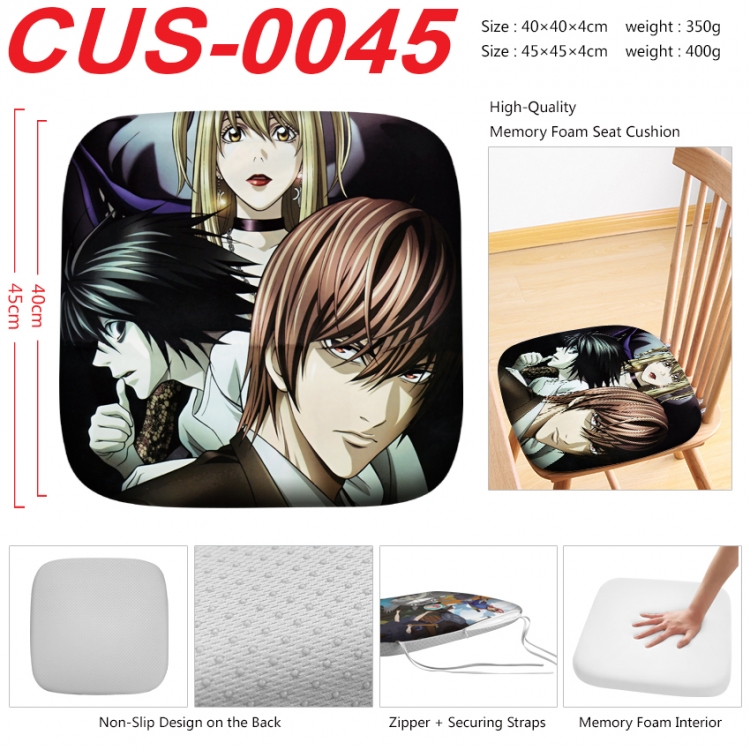 Death note Anime full-color pressure cushion 45x45x4cm  CUS-0045