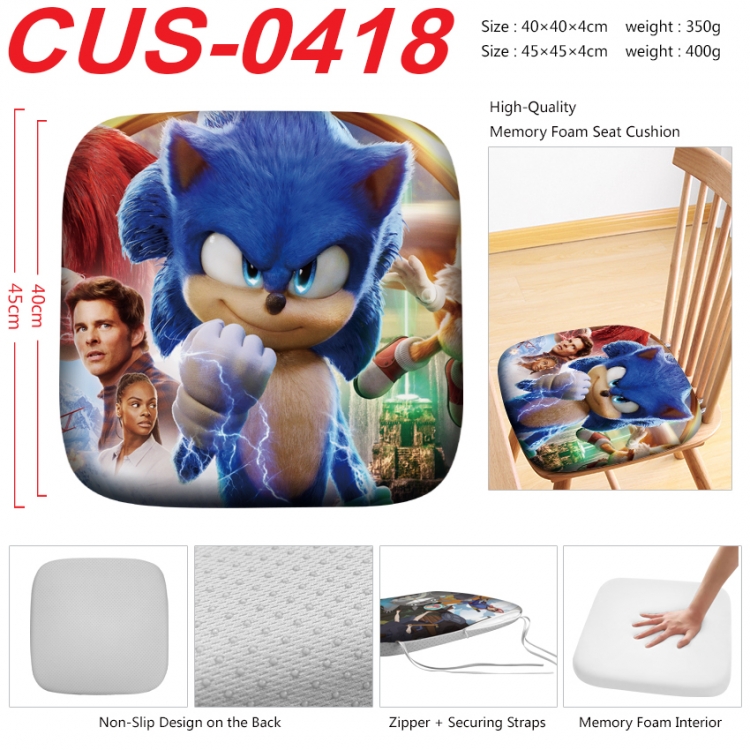 Sonic The Hedgehog  Anime full-color pressure cushion 45x45x4cm  CUS-0418