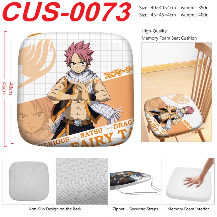 Fairy tail Anime full-color pressure cushion 45x45x4cm  CUS-0073