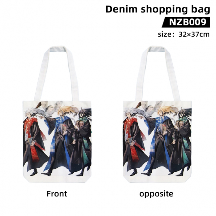 Nurarihyon no Mago Anime denim shopping bag handbag 32X37CM