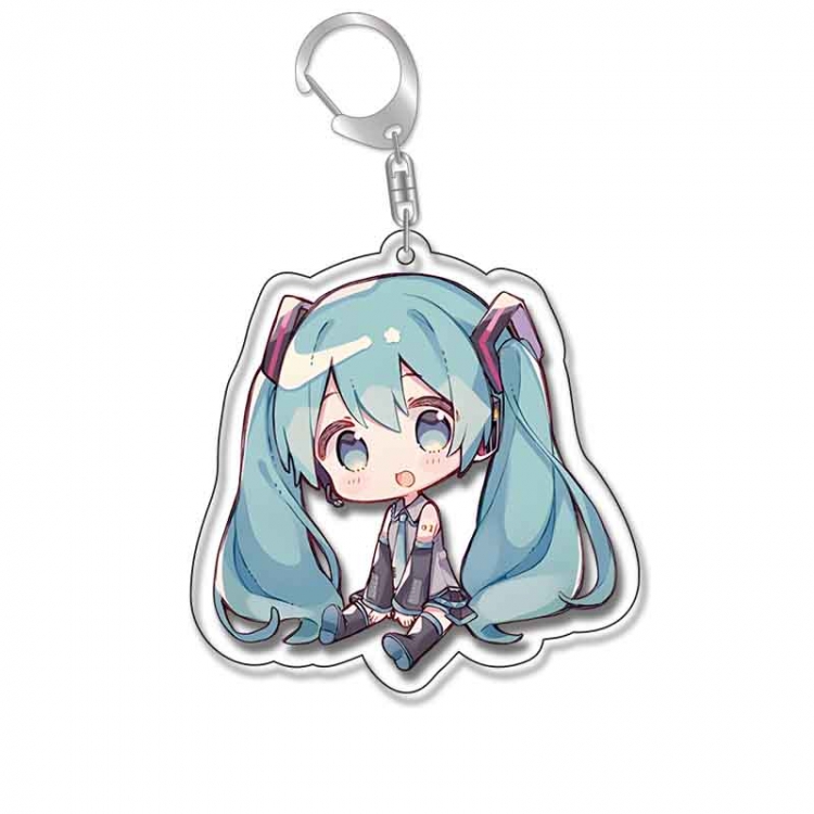 Hatsune Miku Anime Acrylic Keychain Charm price for 5 pcs 17528