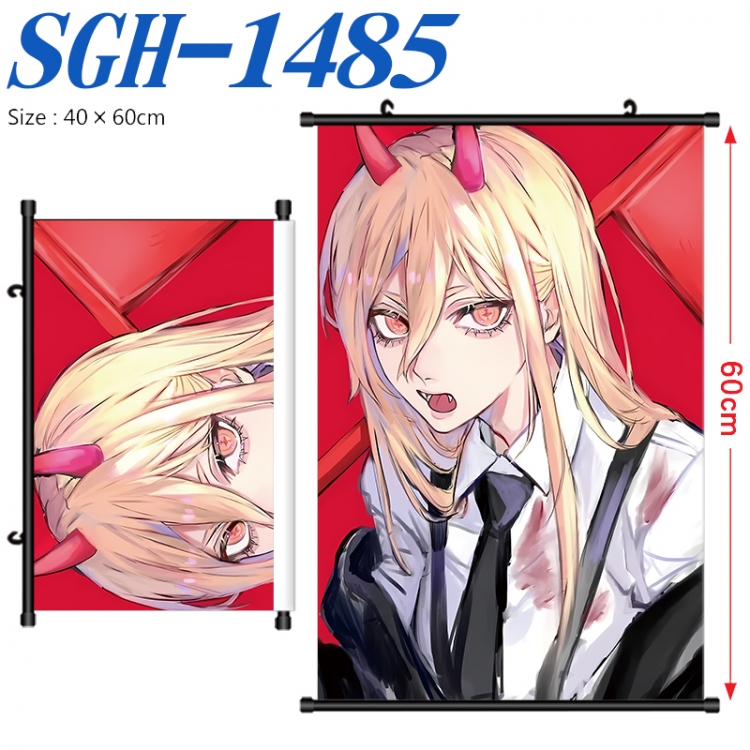 Chainsaw man Anime digital printed pole style hanging picture Wall Scroll 40x60cm SGH-1485