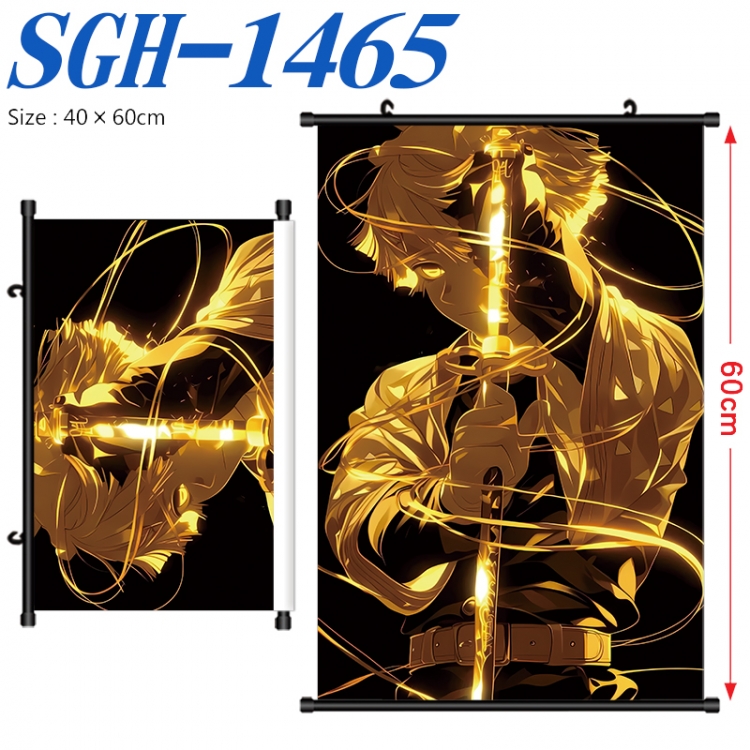 Demon Slayer Kimets Anime digital printed pole style hanging picture Wall Scroll 40x60cm SGH-1465