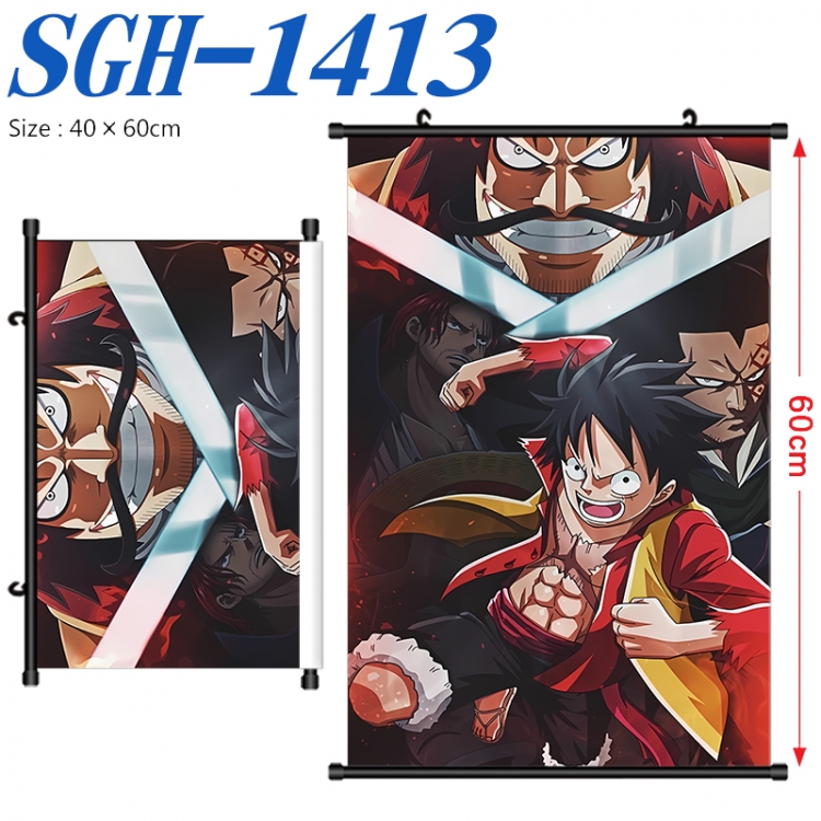 One Piece Anime digital printed pole style hanging picture Wall Scroll 40x60cm SGH-1413