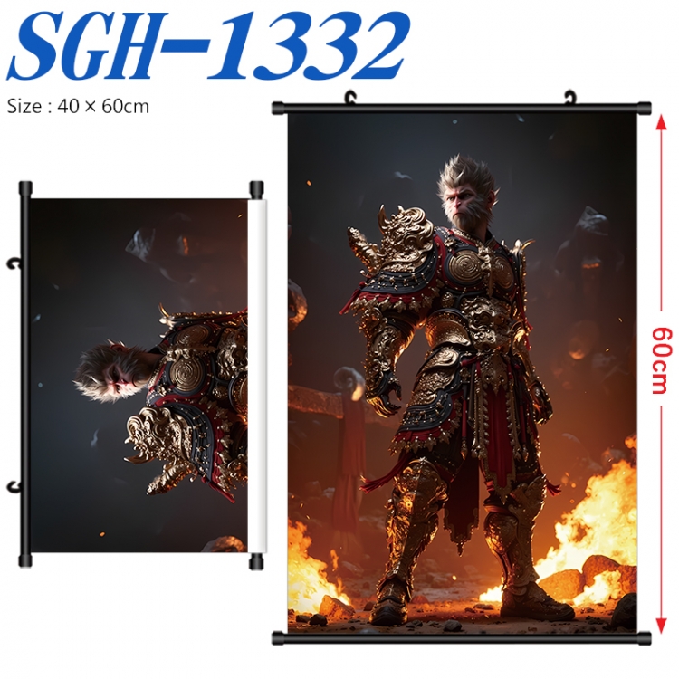 Black Myth Anime digital printed pole style hanging picture Wall Scroll 40x60cm SGH-1332