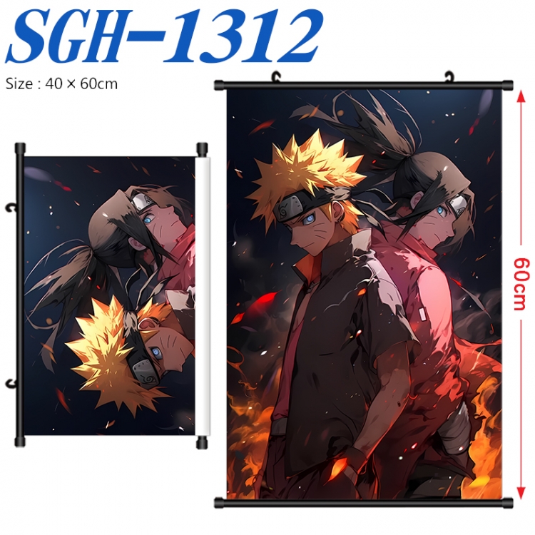Naruto Anime digital printed pole style hanging picture Wall Scroll 40x60cm SGH-1312