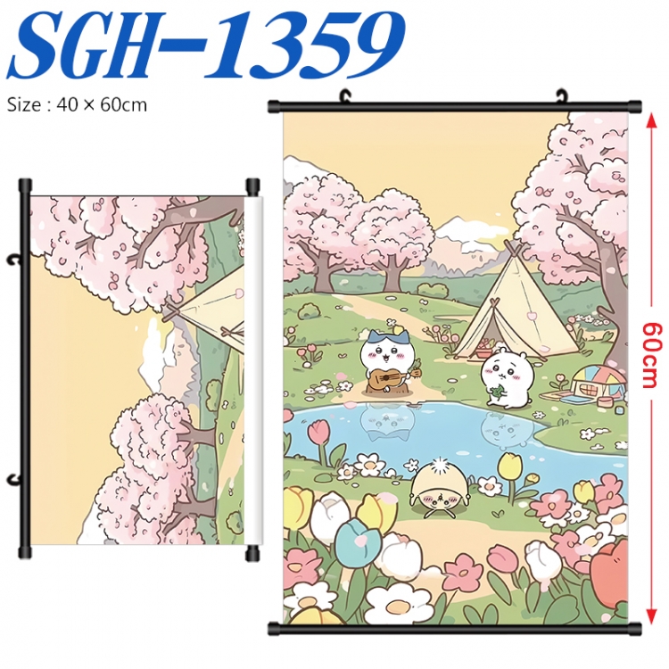 Chiikawa Anime digital printed pole style hanging picture Wall Scroll 40x60cm SGH-1359