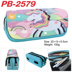 Unicorn Anime double-layer pu ...