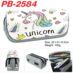 Unicorn Anime double-layer pu ...